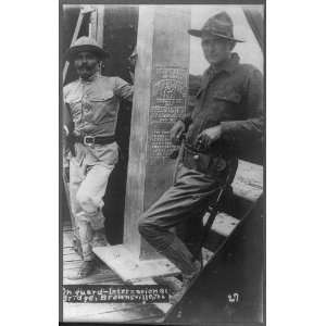  Border,Boundary,Mexico,America,BrownsvilleTX,guard,1915 