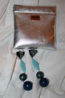 DOLCE & GABBANA JEWELS Dangling Earrings Stone Jewelry  