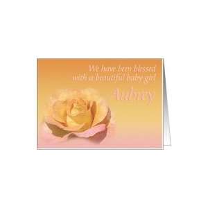  Aubreys Exquisite Birth Announcement Card Health 