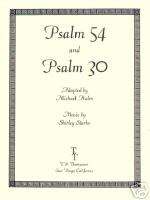 PSALM 54, PSALM 30, Sheet Music for Harp and Voice  