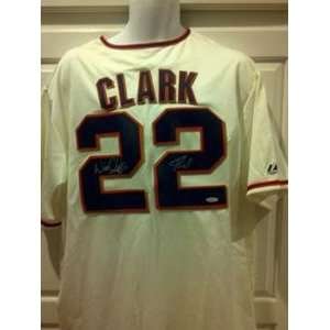  Will Clark Autographed Jersey   with Thrill Inscription 