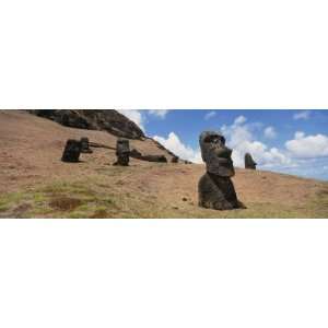  Moai Statues, Tahai Archaeological Site, Rano Raraku, Easter Island 