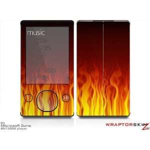 Zune 80/120GB Skin Kit   Fire on Black plus Free Screen Protector by 