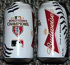   2012 Cardinals Budweiser Cans   2011 World Series Champions   Full