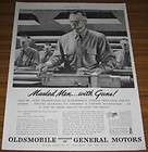 1943 OLDSMOBILE AIRCRAFT CANNON AD Snorting Bull WWII  