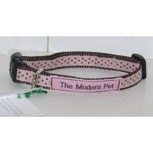  PINK Polka Dot Dog Collar NEW Size x small Toy Breeds 5206 