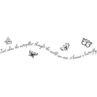   the caterpillar thought wall decal sticker quote word. From $10.95