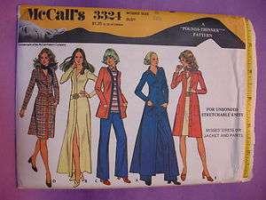Vintage McCalls pattern 3324 Misses Pounds Thinner S10  