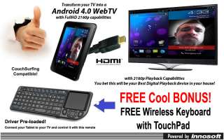 8GBK Innovatek InnoSoul 7 Tablet PC 1.5Ghz 2160p 3D HDMI Capacitive 