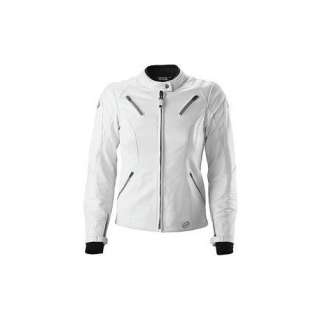  Shift Racing Womens Siren Leather Jacket   Large/White