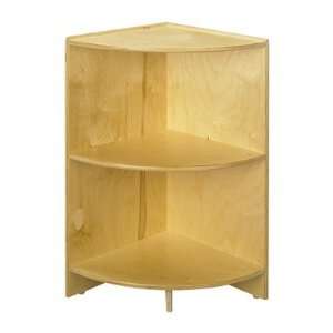  A&E Wood Designs Cubbie 24 Curved Shelf Corner in Natural 