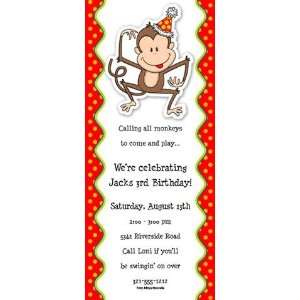  Monkeys Wigglers Party Invitations Health & Personal 