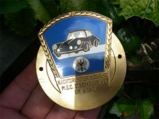 BLACK PORSCHE 356   ADAC NIGHT RALLYE Badge 1960´s  