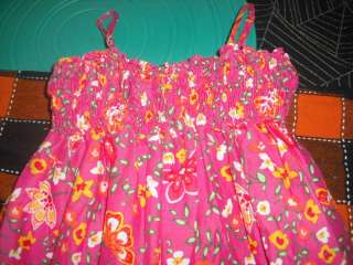 GAP KIDS pink flower WOODSTOCK tunic tank dress~Sz 4/5  