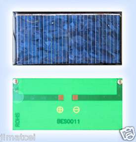 units of 0.35w (2v 178mA ) New mini solar modules  