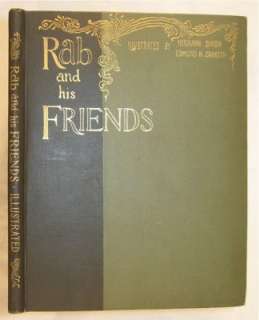 1890 RAB AND HIS FRIENDS Brown Victorian Dog Story  
