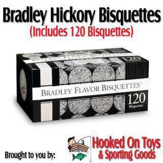 Bradley Hickory Flavor Bisquettes Smoker Chips 120 pcs  