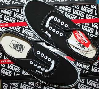 VANS Authentic Black VN 0EE3BLK Lo Shoes 5 6 7 7.5 8 8.5 9 9.5 10 10.5 