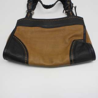 Brighton Brown & Black Leather Handbag  