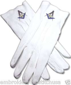 Mason Blue Lodge Gloves Masonic NEW  