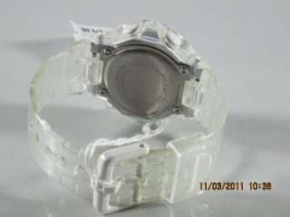 Casio Baby G Shock BG169R 7B Womens White Collection Clear Resin Gray 