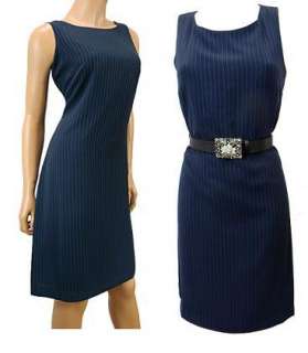 Womens Pin Stripe Office Business Dress   Size 6   16 Available  