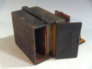 Vintage Wood Wooden Pony Premo C 4 X 5 Camera W/Brass Lens/Red Bellows 