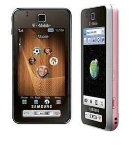 New Samsung T919 Behold T Mobile 3G Phone GPS 5MP Black/pink  