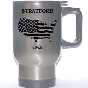  US Flag   Stratford, Connecticut (CT) Stainless Steel Mug 