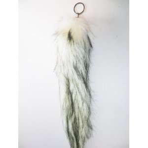    Fox Tail KeyChain   Animal Tail Key Chain (Off White) Toys & Games