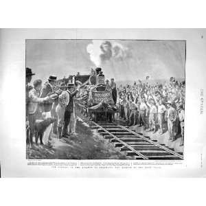   1897 Opening Railway Buluwayo Train Advance Rhodesia