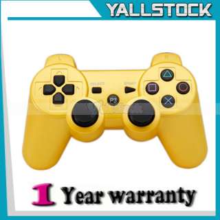 Hot Wireless Bluetooth Controller for Sony PS3 Yellow  