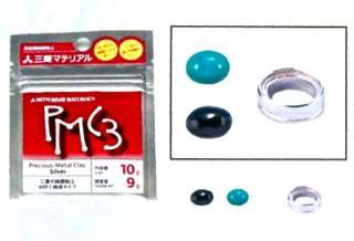PMC Silver Clay Kit DIY, Stone Jewelry Ring  