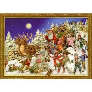  Victorian Sleighing Santa German Advent Calendar