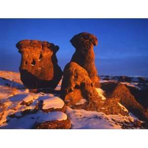  Jerusalem Rocks in Winter, Sweetgrass, Montana, USA 