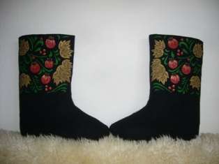 Russian Valenki Boots Winter Berries  