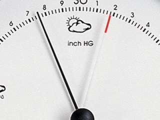 Weather Barometer Thermometer Hygrometer Round Granite  