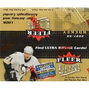  2007/08 Fleer Ultra Hockey 24 Pack Box Sports 
