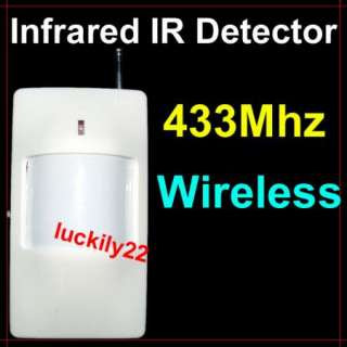 433Mhz Wireless Infrared Motion IR Detector Security System  