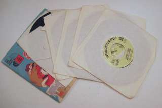 Lot of 7 Vintage DISNEY/WONDERLAND 45 RPM Records  