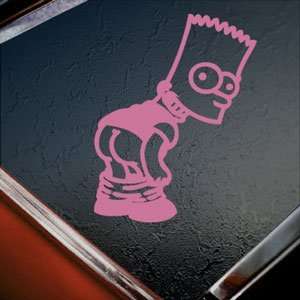  The Simpsons Pink Decal Bart Mooning Truck Window Pink 