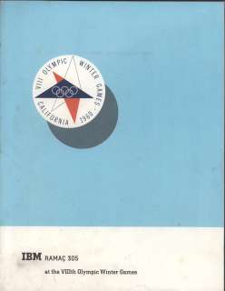 1960 WinterOlympics/IBM Ramac 305 Booklet IBM Giveaway  