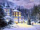 Kinkade Winter and Christmas Scenes items in Karens Kinkade Art Store 