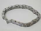 MEB783 triple tone 304 stainless steel bracelet 8.5 inches 6mm width 