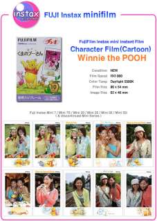 FUJI Instax Mini Character Cartoon Film Winnie the Pooh  