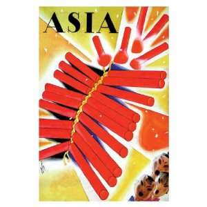 Exclusive By Buyenlarge Chinese Fire Crackers w/TITLE 24x36 Giclee 