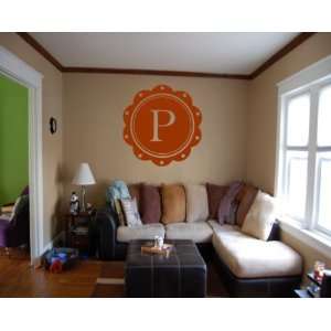   Letter P Monogram Letters Vinyl Wall Decal Sticker Mural Quotes Words