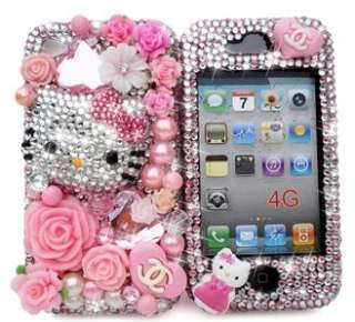   FANTASY HELLO KITTY CRYSTAL CASE COVER SKIN 4 IPHONE 4G 4S ^^  