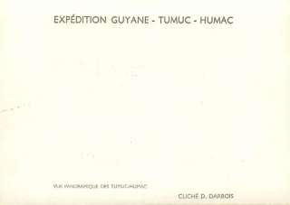 French Guiana Expedition Tumuc Humac, Panorama (1950s)  