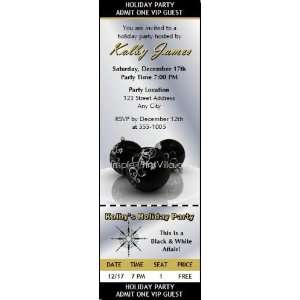  Black & White Holiday Party Ticket